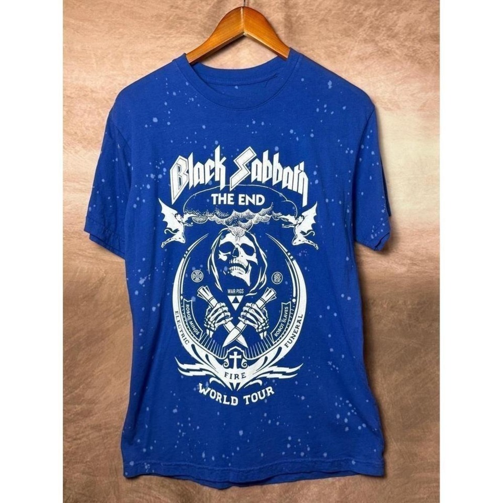 Black Sabbath Tour Tee "The End" Blue‎ NWOT